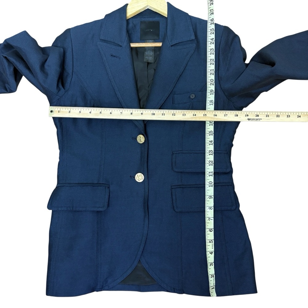 Smythe Navy Blazer with Gold Buttons - Picture 6 of 13